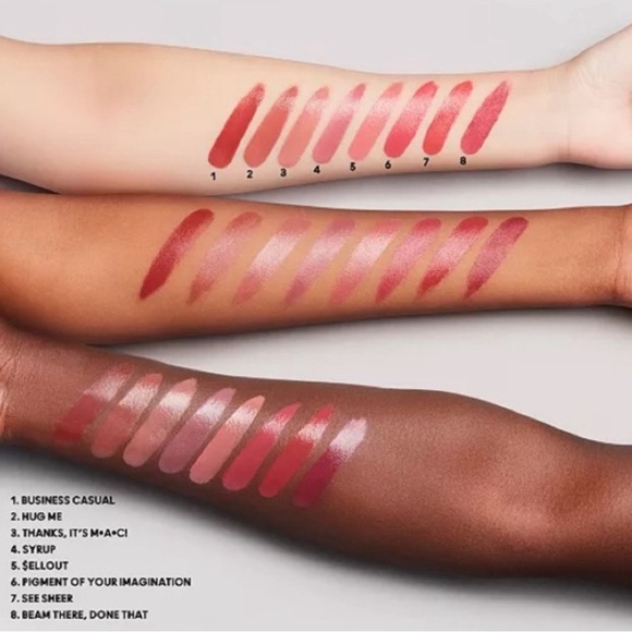 Mac Cosmetics Lusterglass Sheer-Shine Lipstick in Business Casual New - Picture 10 of 10